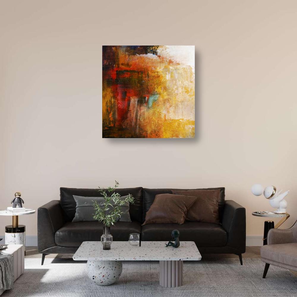 ChocoFog - 32in X 32in - Abstract, Buy Beautiful Handmade Painting For ...