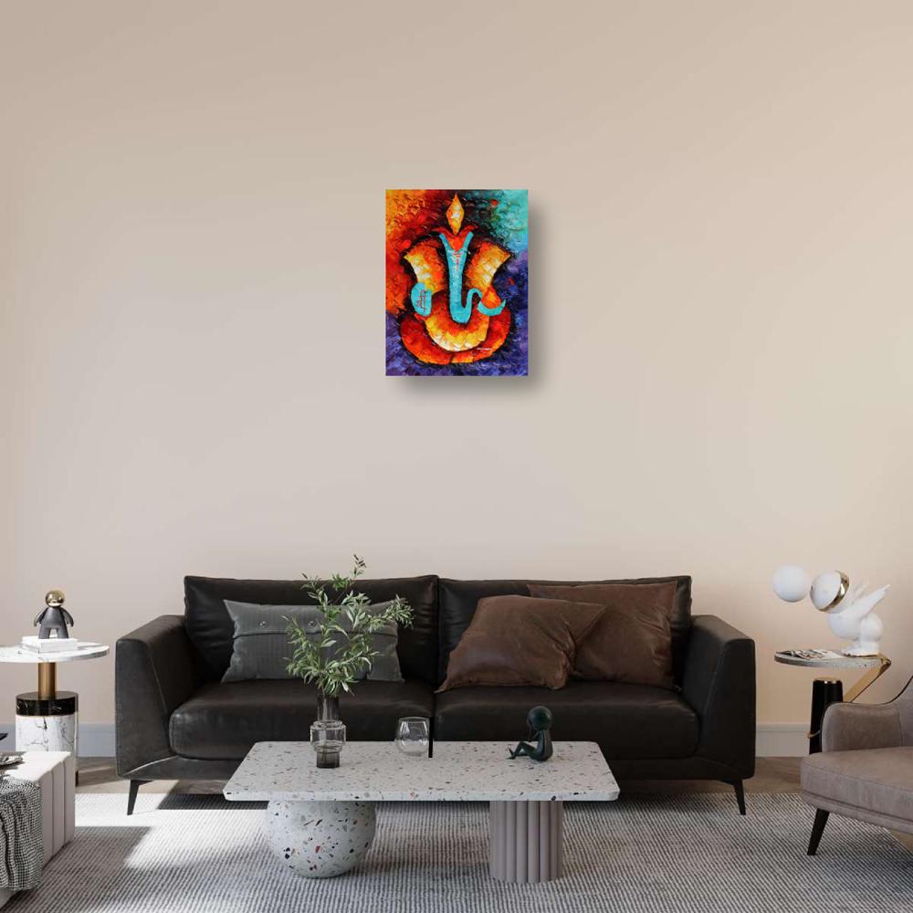 Buy Mesmerized Ganesha 01 (ART_1522_25719) - Handpainted Art Painting ...