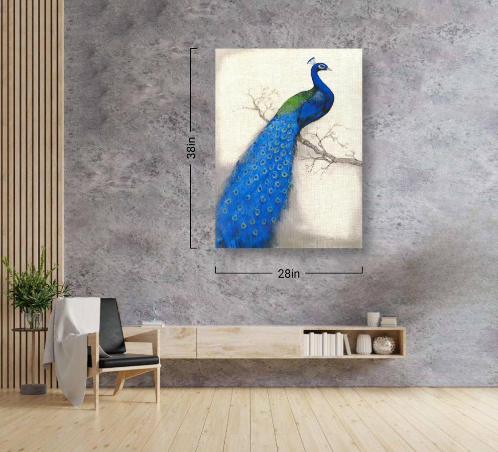 Shop Peacock 02 (PRT_1441) - Canvas Art Print - 28in X 38in Canvas