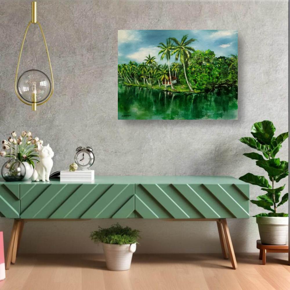 Karmakara Dusky Leaf Monkey mother with baby, Khao Sam Roi Yot National  Park, Thailand Canvas Astronomy & Space Art Wall Painting for Office,  Hotels, Drawing Room Ready To Hang Print 16 x